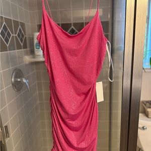 B Darlin Vibrant Pink Dress